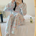 My Melody Inspired Blue Long Sleeve Top and Pants Pajama Set