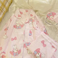 My Melody Inspired Spring/ Fall Pink Kawaii Long Sleeve and Pants Pajama Set