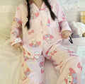 My Melody Inspired Spring/ Fall Pink Kawaii Long Sleeve and Pants Pajama Set