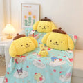 Pompompurin Inspired Plush Kawaii Headrest Neck Pillow and Seatbelt Cover