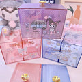 Cinnamoroll My Melody Little Twin Stars Kuromi Hello Kitty Inspired Storage Box Organization Holder with Lid Kawaii Cute