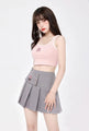 My Melody & Kuromi Asymmetrical Cami Top and Mini Pleated Skirt