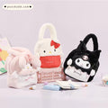Kawaii Cute Kuromi My Melody Hello Kitty Plush Tote Bag