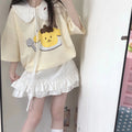 Pompompurin Inspired Yellow T-shirt with Detachable Peterpan Collar