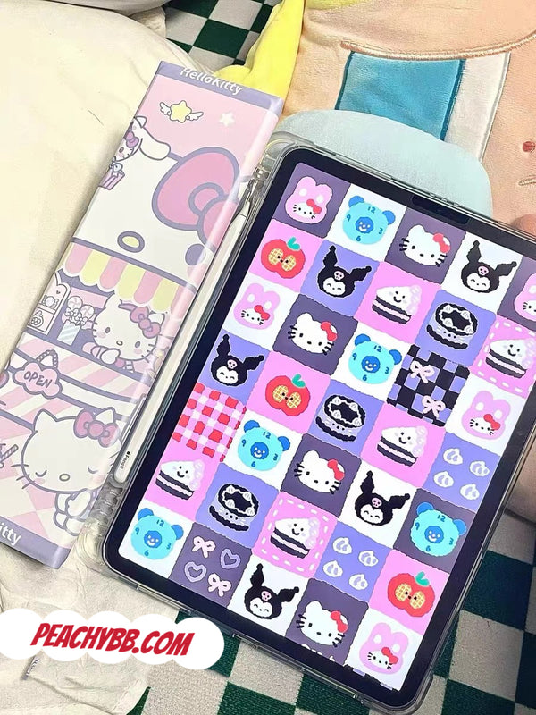 Hello Kitty Inspired iPad Case with Cover and Viewing Stand Feature
