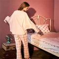 Hello Kitty Inspired Pajama Set T-Shirt Shirt Sleep Suit Cute Pink Oversized Cute Kawaii
