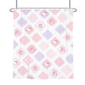 My Melody and Hello Kitty Inspired Shower Curtain with Hooks