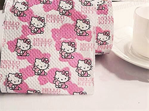 Hello Kitty Inspired Toilet Papers 4 rolls per order Ultra thick 2 layers
