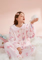 My Melody Inspired Pink Flannel Plush Pajama Set Kawaii Cute