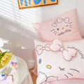Hello Kitty Egyptian Cotton Pink Bedding Duvet Sheet Set Queen Single Twin King Size