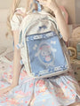 Cinnamoroll Kuromi My Melody Inspired Transparent Front Pocket Backpack