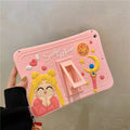 Sailor Moon Inspired Pink Silicon iPad Case Cover with landscape viewing stand
