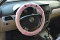 Kawaii Hello Kitty and Strawberry Pink Plush Steering Wheel Cover