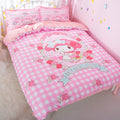 My Melody Inspired Bedding Sheet Duvet Set Queen Twin Double Full Pink