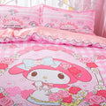 My Melody Inspired Bedding Sheet Duvet Set Queen Twin Double Full Pink