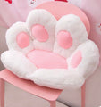 Paw Shape Cushion and Backrest Pillow Pink White Grey Blue