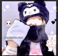 My Melody Kuromi Cinnamoroll Inspired Hood Scarf