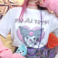 Kuromi Cotton Oversized T-shirt Tee