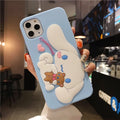 Cinnamoroll Inspired Compatible with iPhone X XR XS XS MAX 11 12 Pro Max with lanyard