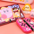 Kirby Inspired Pink Nintendo Switch OLED Case with Kickstand