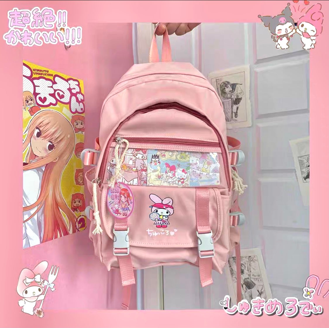 Cinnamoroll My Melody Kuromi Inspired Backpack Bookbag School Bag Back ...