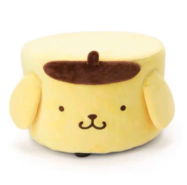 My Melody and Pompompurin Inspired Plush Velvet Poufee Round Pouf Stool Chair