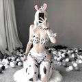 Sexy Cow Costume Lingerie 8 Pcs Set trendy on TIK TOK for Valentine's Day