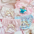 Sailor Moon Panties Underwears Pink Blue 4 pcs