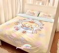 Pompompurin Inspired Yellow Pastel Bedding Sheet Duvet Cover Set Queen Twin Double Full King Size