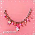 Kuromi My Melody Cinnamoroll Inspired Charm Bracelet Necklace Ring Hair Clip / Slides