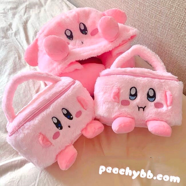 Kirby Makeup Bag Cute Kirby Makeup Bag Toiletry Bag Women 