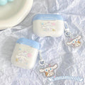Cinnamoroll Inspired Airpods 1 2 3 Pro Case with charm
