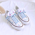 Cinnamoroll Inspired White Low-Top Canvas Sneaker Shoes