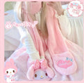 Pink My Melody Inspired Plush Scarf