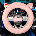 My Melody Cinnamoroll Hello Kitty Inspired Fuzzy Plush Car Steering Wheel Cover