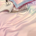 Pink Gradient Pastel Bedding Duvet Sheet Set Pillowcase, Flat Sheet, Duvet Cover