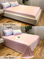 Pink Gradient Pastel Bedding Duvet Sheet Set Pillowcase, Flat Sheet, Duvet Cover
