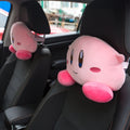 Kirby Inspired Car Neck Headrest Pillows Seatbelt Covers Accessories