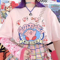Kirby Pink Oversized Cotton T-shirt Tee