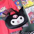 Kuromi Inspired Plush Handbag / Purse