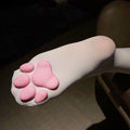 Over the knee socks Stockings with 3D Paw on the bottom