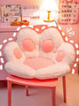 Paw Shape Cushion and Backrest Pillow Pink White Grey Blue