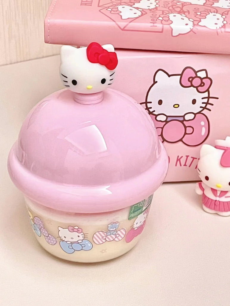 Cute Kawaii Cinnamoroll Inspired Divided Meal/ Food Glass Container wi –  PeachyBaby