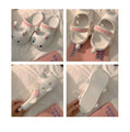 Pink White Yellow Bunny Croslite 3D Slippers