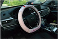 Kawaii Hello Kitty and Strawberry Pink Plush Steering Wheel Cover