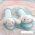 My Melody Cinnamoroll Pompompurin Hello Kitty Kuromi Keroppi Pochacco Inspired Plushie Indoor Slippers