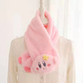 Kirby Inspired Plush Scarf Mitten and Hat