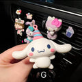 3D Cinnamoroll and Hello Kitty Inspired Car Vent Clip with Air Freshener and Diffuser Solid Perfume