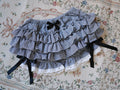 Lolita Ruffled Cotton Bloomers in Black White Plaid