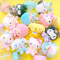 Sanrio Baby My Melody Kuromi Cinnamoroll with Pacifier Plushie in baby bottle charm